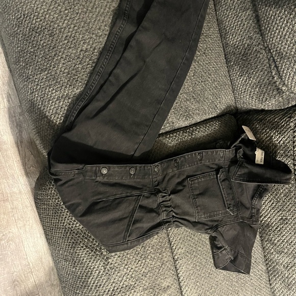FREE PEOPLE Black Denim Jumpsuit SIZE XS - Picture 8 of 8